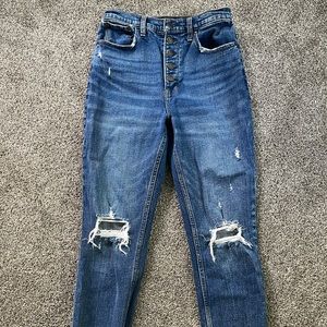 Abercrombie high rise mom jeans